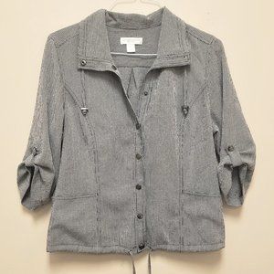 Christopher&Banks Black and White Checkered Blouse